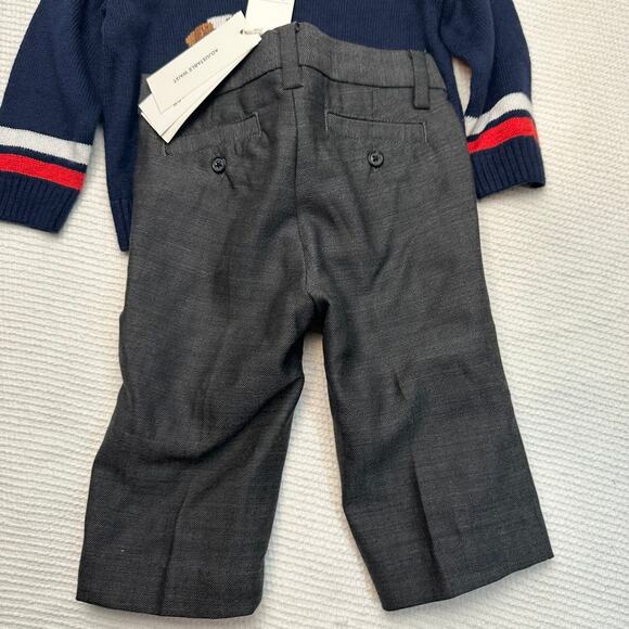 Janie & Jack dressy bulldog set 3-6 months - Picture 7 of 9